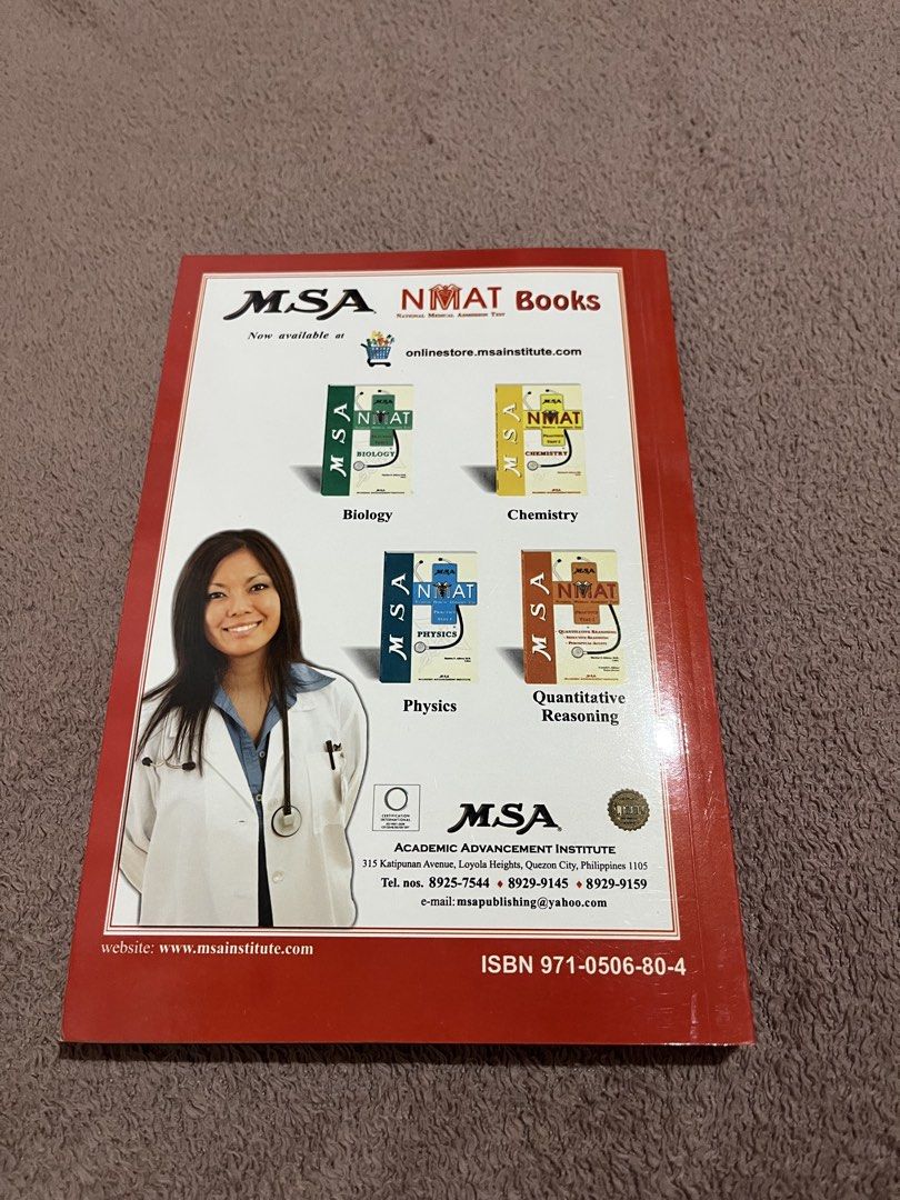 MSA NMAT Reviewers (Category: Looking For) located in Baguio. Submitted by mikachuuu368 (Listing ID 1459762941, Image 3). Description: MSA NMAT Reviewer ₱150 each; ₱700 if set Good as new. No highlights, no missing pages..