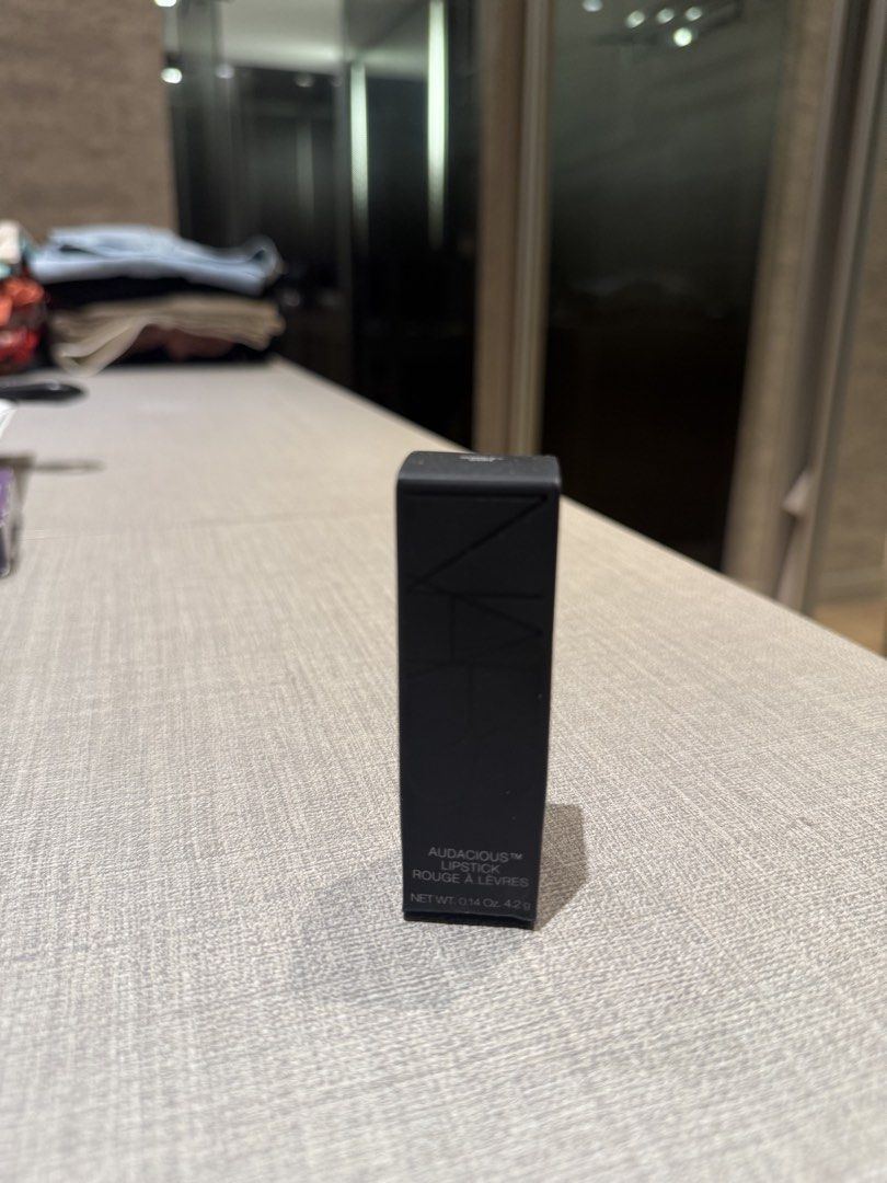 NARS Audacious Lipstick Rouge a Levres "Shirley" (Category: Makeup) located in Quezon City. Submitted by patpotpit (Listing ID 1459856915, Image 2). Description: - NARS Audacious Lipstick - Shade: Shirley - Full-size: 0.14 Oz / 4.2 g - Color: Beautiful, rich shade - Packaging: Comes in original box - Ideal for: Any makeup collection.
