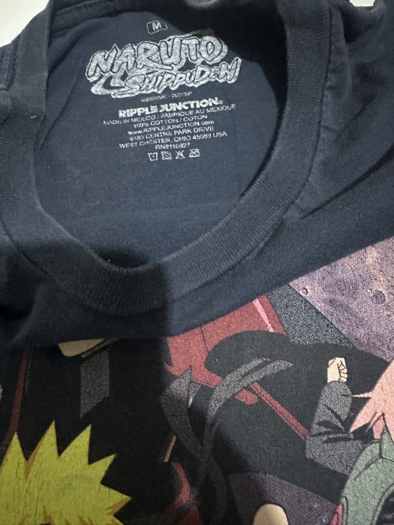 Naruto Shippuden Ripple Junction T-Shirt (Category: Tshirts & Polo Shirts ) located in Manila. Submitted by got_loots (Listing ID 1459806946, Image 3). Description: WTS❗️❗️❗️ Naruto Shippuden Ripple Junction T-Shirt Medium on Tag Dimes:19.5x28.5 Issue: Stain see the pics for reference ₱500 Only .