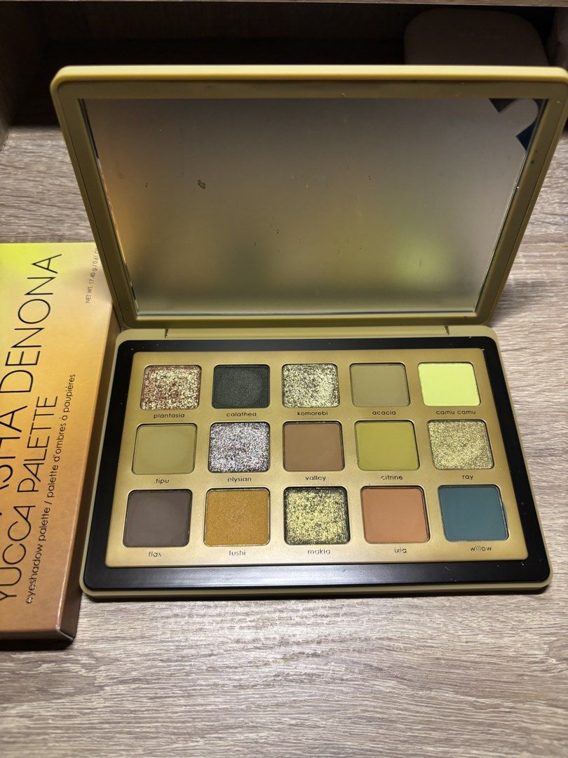 Natasha Denona Yucca Palette Eyeshadow (Category: Makeup) located in Davao. Submitted by mielle_888 (Listing ID 1459863980, Image 1). Description: ‼️ Got swatched only‼️ Natasha Denona Yucca Palette - Negotiable🫶 Dm me your price -15 beautiful shades - Mix of shimmery and matte finishes - Chic golden-yellow packaging - Perfect for creating diverse makeup looks.