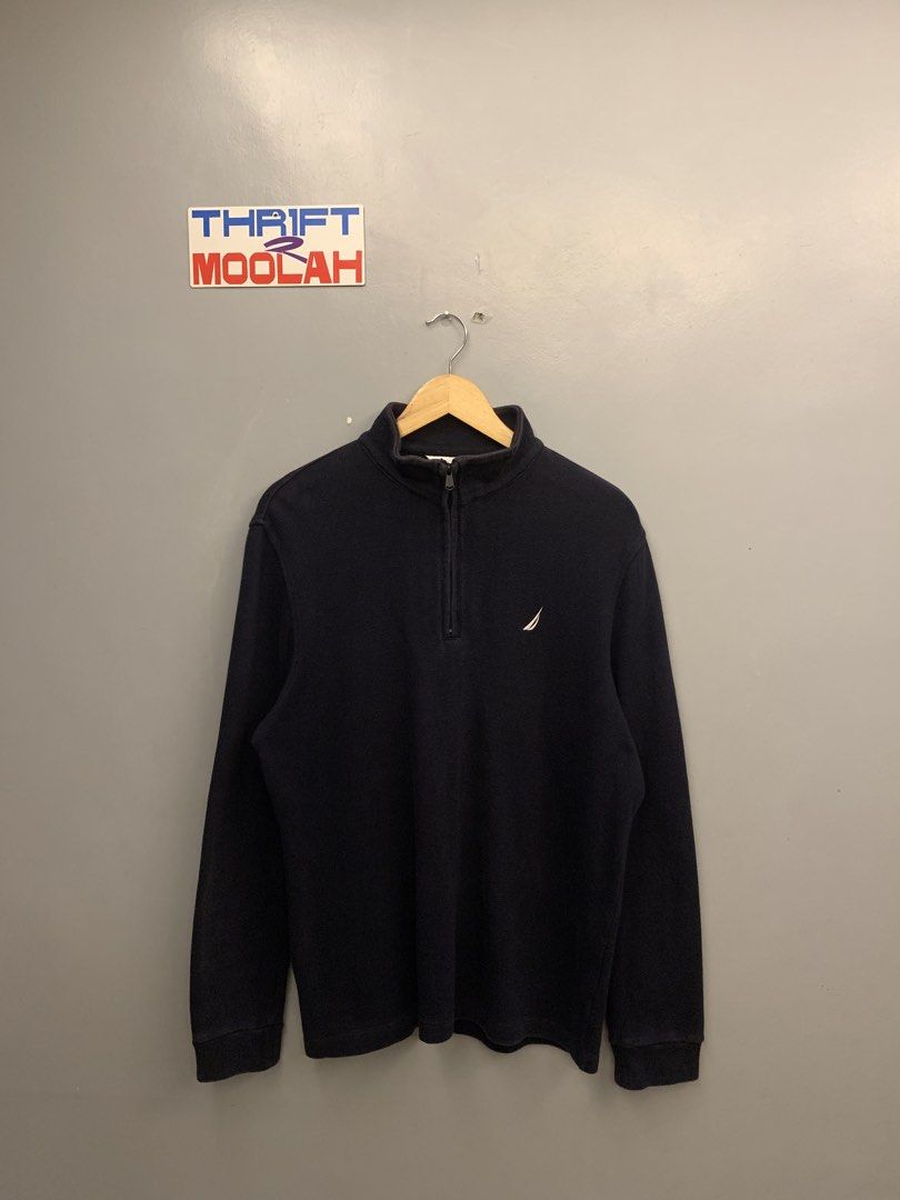 NAUTICA QZIP JACKET (Category: Coats, Jackets and Outerwear) located in Cavite. Submitted by thrift2moolah (Listing ID 1459857698, Image 1). Description: Nautica Qzip Knitted Jacket Large on tag 22/28 - Excellent condition No issue 9/10 Color rate 350 add sf .
