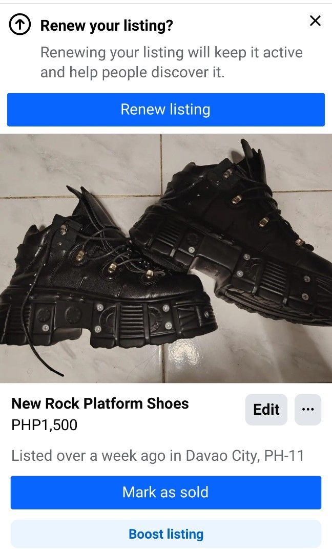 New Rock Dupes (Category: Casual Shoes) located in Manila. Submitted by eltonjorno41093 (Listing ID 1459790982, Image 1). Description: .