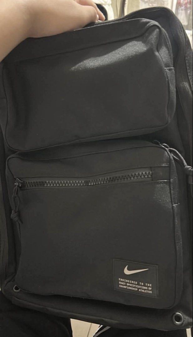Nike Elite Utility Speed (Category: Backpacks) located in Manila. Submitted by me.declut (Listing ID 1459767445, Image 2). Description: - Brand: Nike - Model: Elite Utility Speed - Color: Black - Features: Durable material, multiple storage compartments, padded shoulder straps, breathable back panel - Ideal for: Daily commute, gym, travel, school.
