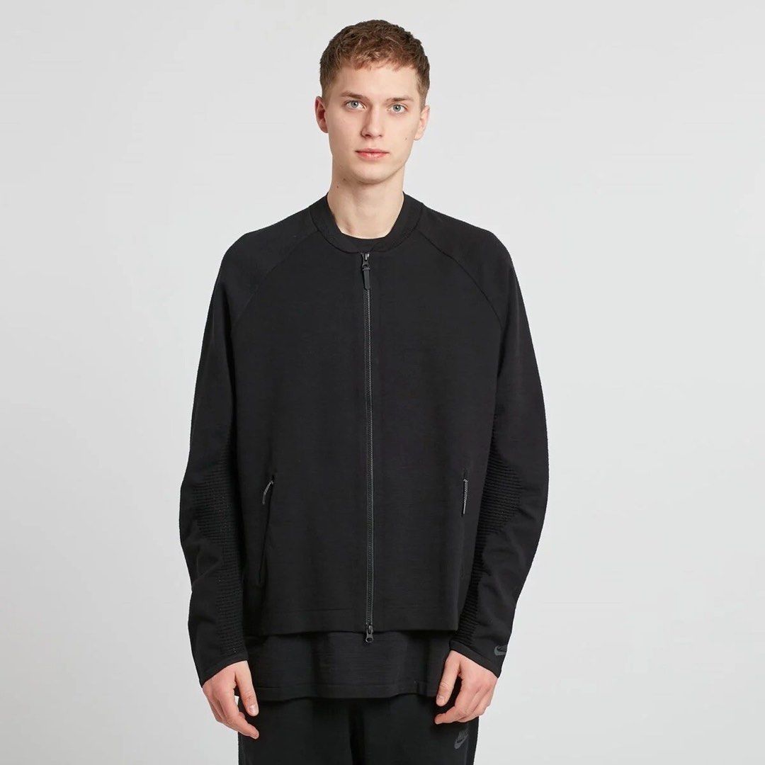 Nike Rare Sportswear Tech Pack Knit Full Zip Jacket (Category: Coats, Jackets and Outerwear) located in Pasig City. Submitted by abogadosupremo (Listing ID 1459830111, Image 2). Description: - Black Nike Tech Pack Jacket - Full zip closure - Ribbed detailing on sleeves - Two front zip pockets - Ideal for everyday wear or workouts - 100% Legit and Authentic - Brandnew - Srp, Just look on the photos - Color may vary due to lighting - No issue at al