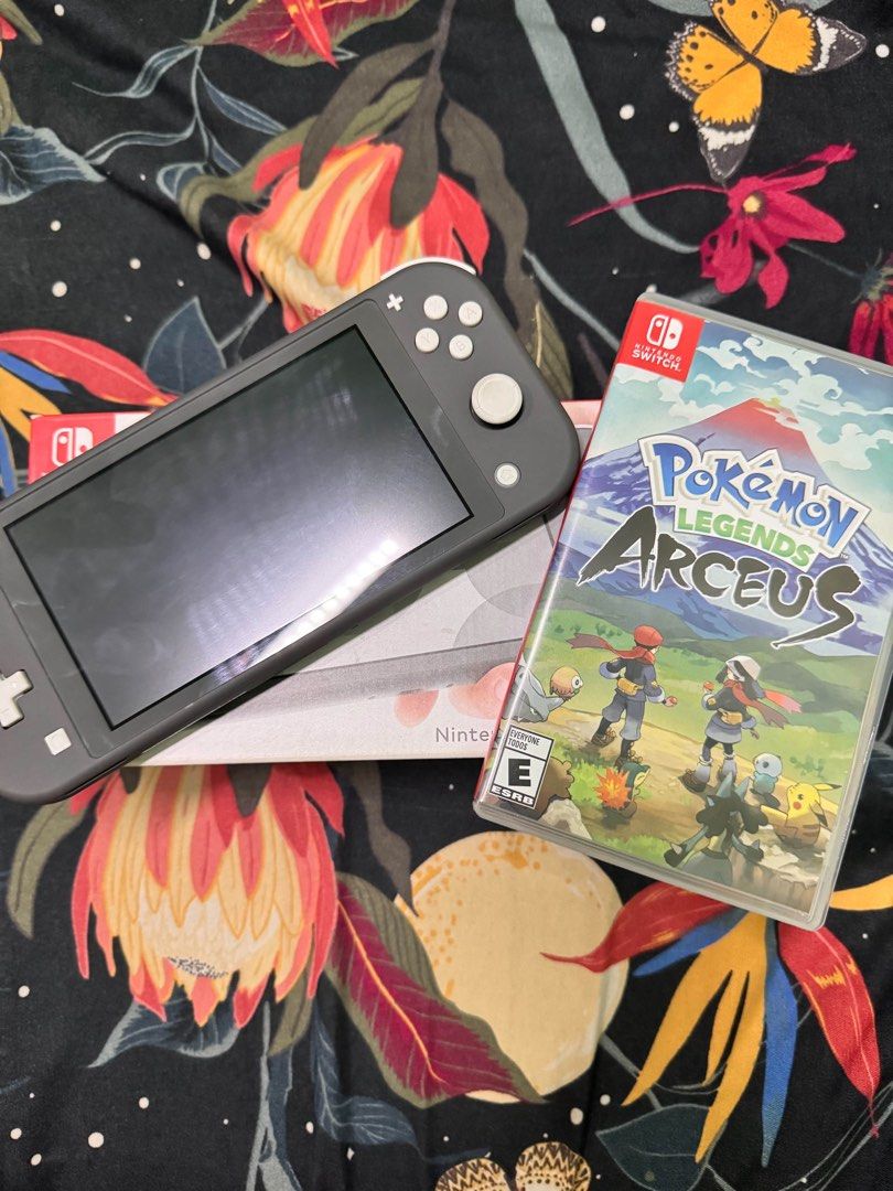 Nintendo Switch Lite Gray with Pokemon Legends Arceus (Category: Nintendo) located in Manila. Submitted by ughndy (Listing ID 1459718128, Image 2). Description: Nintendo Switch Lite – Gray Complete Set with Box & Accessories Inclusions: • Nintendo Switch Lite Console • Original Charger • Safety/User Guide • Free Game: Pokémon Legends: Arceus Purchase Details: Bought in December 2025 from DataBlitz BGC. Condition: 100% working and in very good con