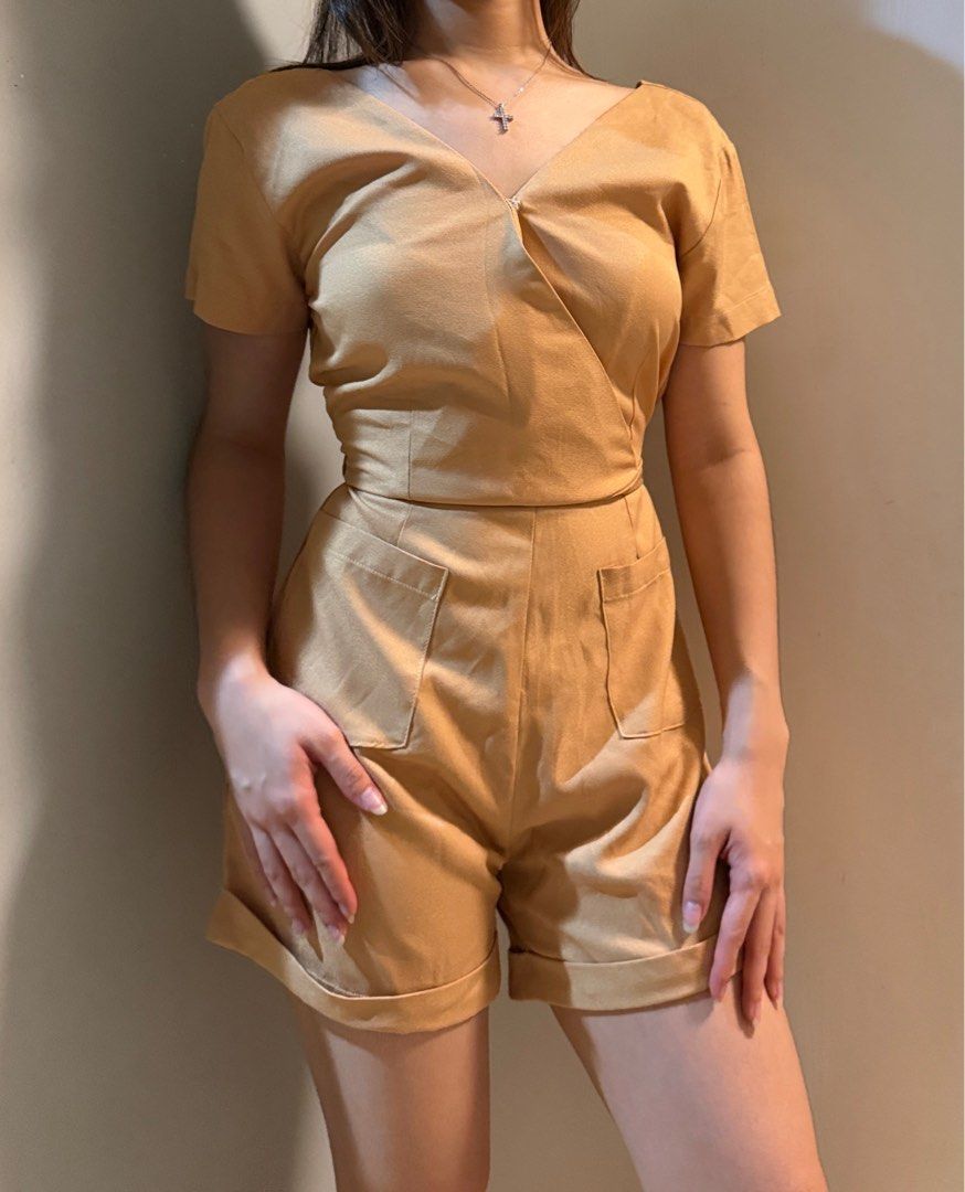 Nude Romper (Category: Rompers) located in San Antonio. Submitted by decluttermemine (Listing ID 1459799620, Image 1). Description: MOP: BPI and GCASH only lalamove/gogo express carried by buyer .