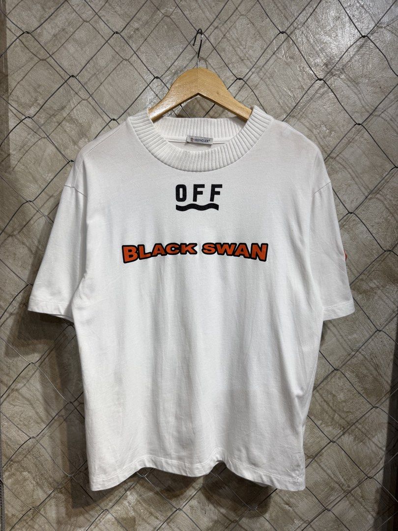 Offwhite x Moncler White Tee. (Category: Tshirts & Polo Shirts ) located in Manila. Submitted by ardobe.mnl (Listing ID 1459841081, Image 1). Description: Offwhite x Moncler White Tee. Size: Medium Dimes: 20x26.5 Condition: Excellent Flaw: None! Mine:* Dm for inquiries! 🛒📥.