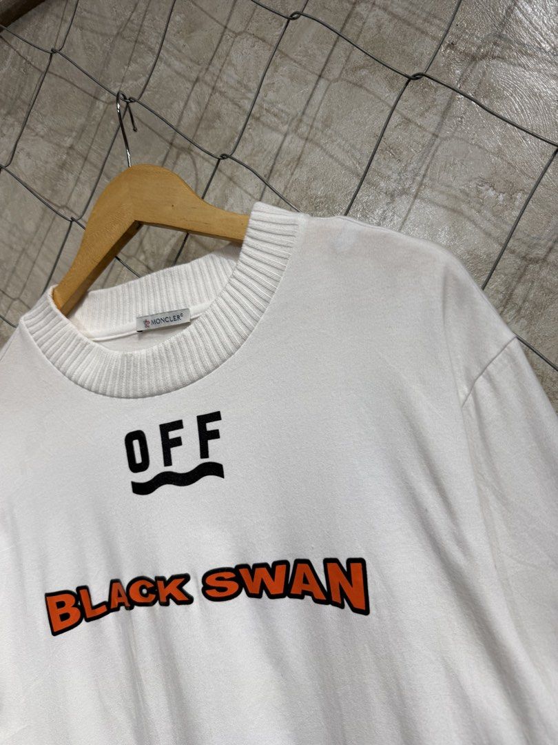 Offwhite x Moncler White Tee. (Category: Tshirts & Polo Shirts ) located in Manila. Submitted by ardobe.mnl (Listing ID 1459841081, Image 3). Description: Offwhite x Moncler White Tee. Size: Medium Dimes: 20x26.5 Condition: Excellent Flaw: None! Mine:* Dm for inquiries! 🛒📥.