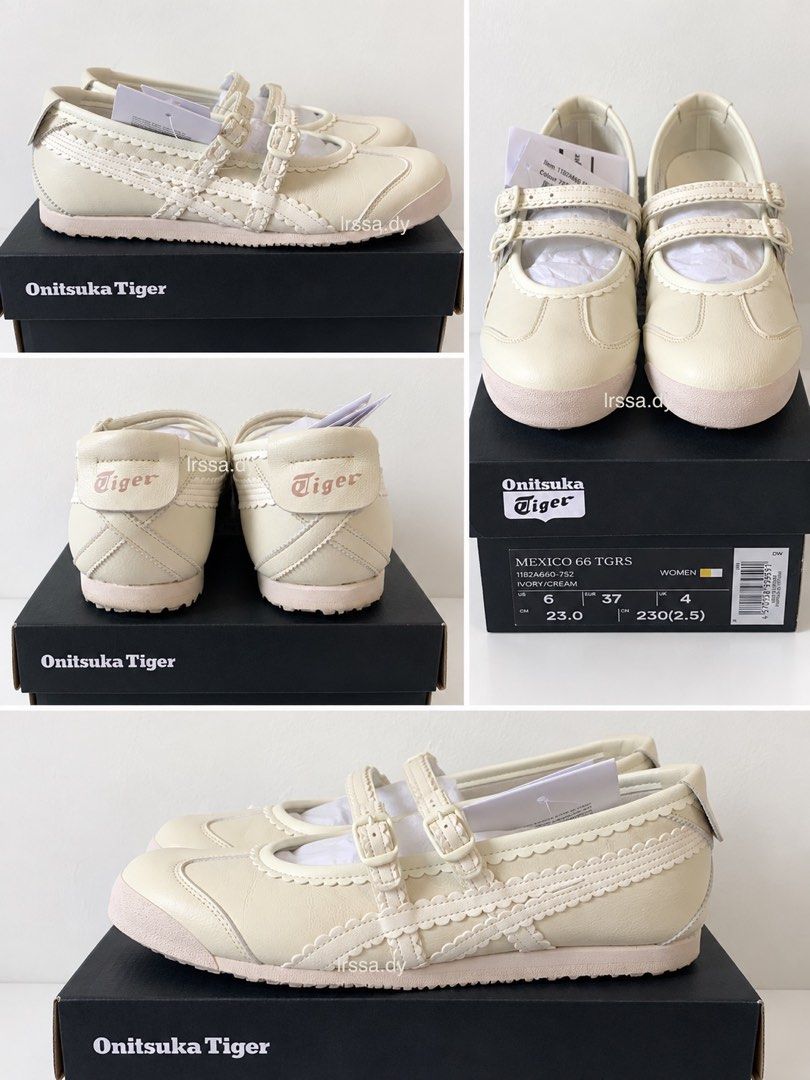 Onitsuka Tiger - Mexico 66 Ivory/Cream (Category: Sneakers) located in Quezon City. Submitted by lrssa.dy (Listing ID 1459741623, Image 2). Description: - Onitsuka Tiger Mexico 66 TGRS - Color: Ivory/Cream - Style: Mary Jane with double straps - Women's Size: US 6 (UK 4, EUR 37, 23.0cm) - Condition: Brand new, worn to fit - Includes: Original box and tags Purchased in Osaka last july 😊 still have the paperbag and shoes are with tag. I think thes