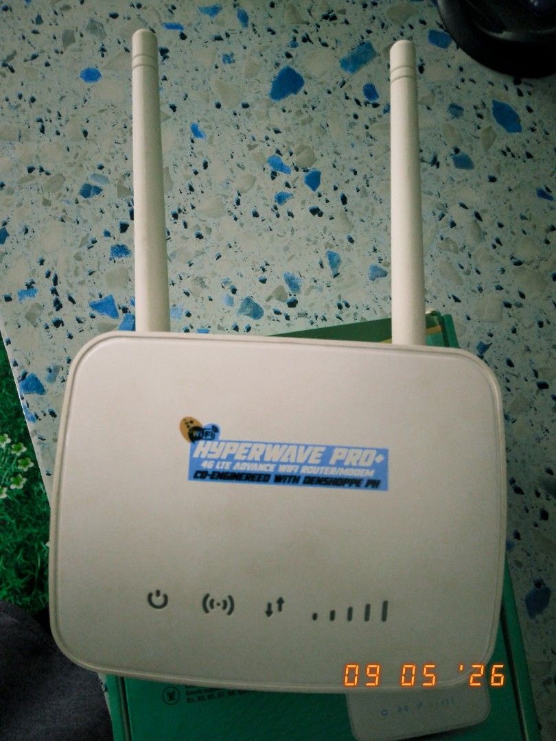 Openline WiFi Router Modem Advance 4G/5G/LTE Hyperwave (Category: Networking) located in San Miguel. Submitted by mystery.shopper.seller (Listing ID 1459762014, Image 1). Description: Openline WiFi Modem Router Advance 4G/5G/LTE Hyperwave (Negotiable Price) • Preloved and used for 3 years. • Fully Functional and in good condition. • No issue —everything works properly. •Speed: around 15mbps to 50mbps depending on sim card and location. Inclusions