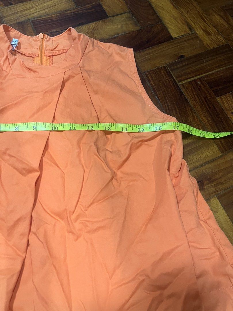 Orange Party Top (Category: Others Tops) located in Quezon City. Submitted by chloe_declutter (Listing ID 1459763949, Image 3). Description: Open to pickup/j&t delivery Cubao QC location Still available 9/26 Code: Teal Box.
