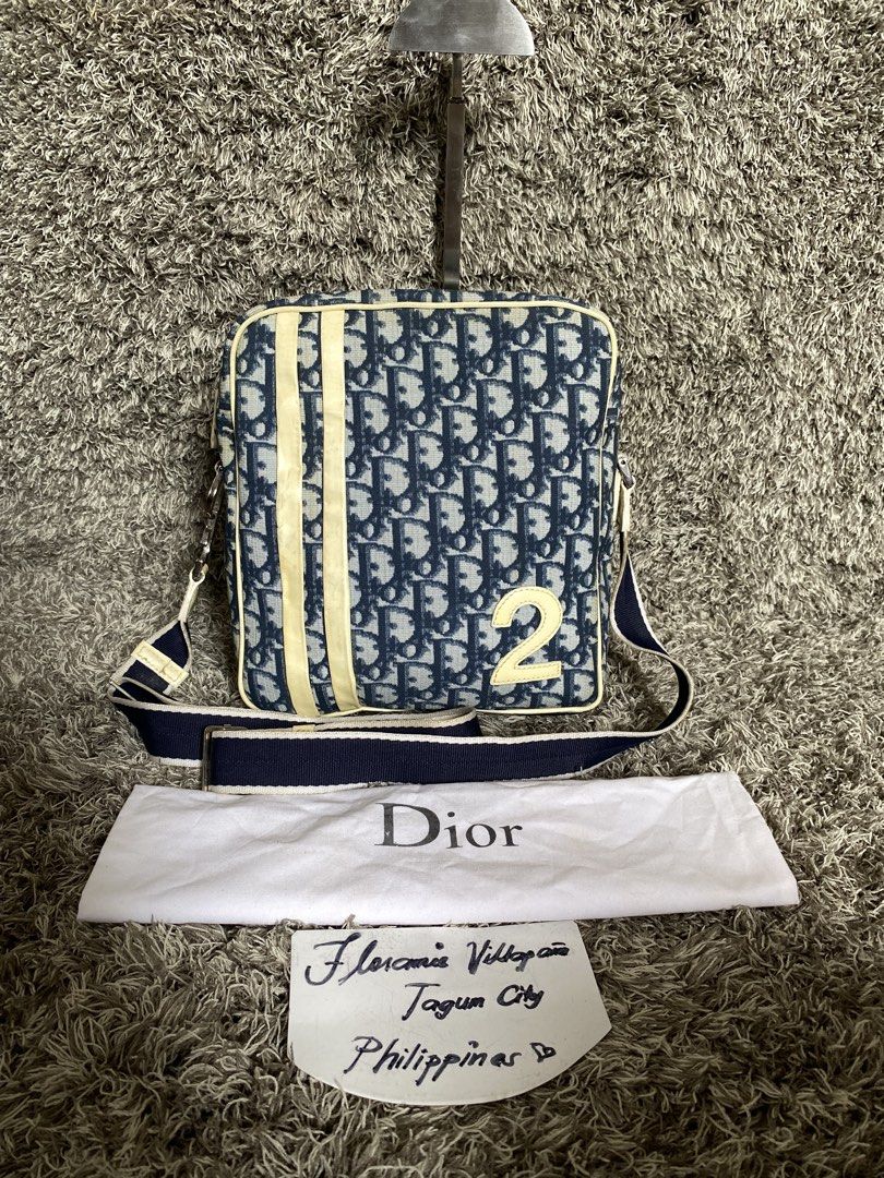 Orig vintage Dior sling (Category: Luxury Accessories) located in Tagum. Submitted by amarasluxbag (Listing ID 1459733516, Image 1). Description: Good condition Minimal yellow stain Good condition Small o med size na yata to .
