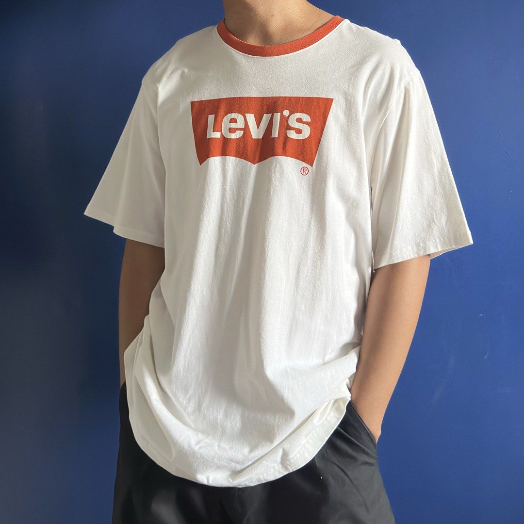 original levi's white ringer tee t-shirt (Category: Tshirts & Polo Shirts ) located in Valenzuela. Submitted by lj0205 (Listing ID 1459764893, Image 1). Description: closet cleanout! used this a bit in high school.