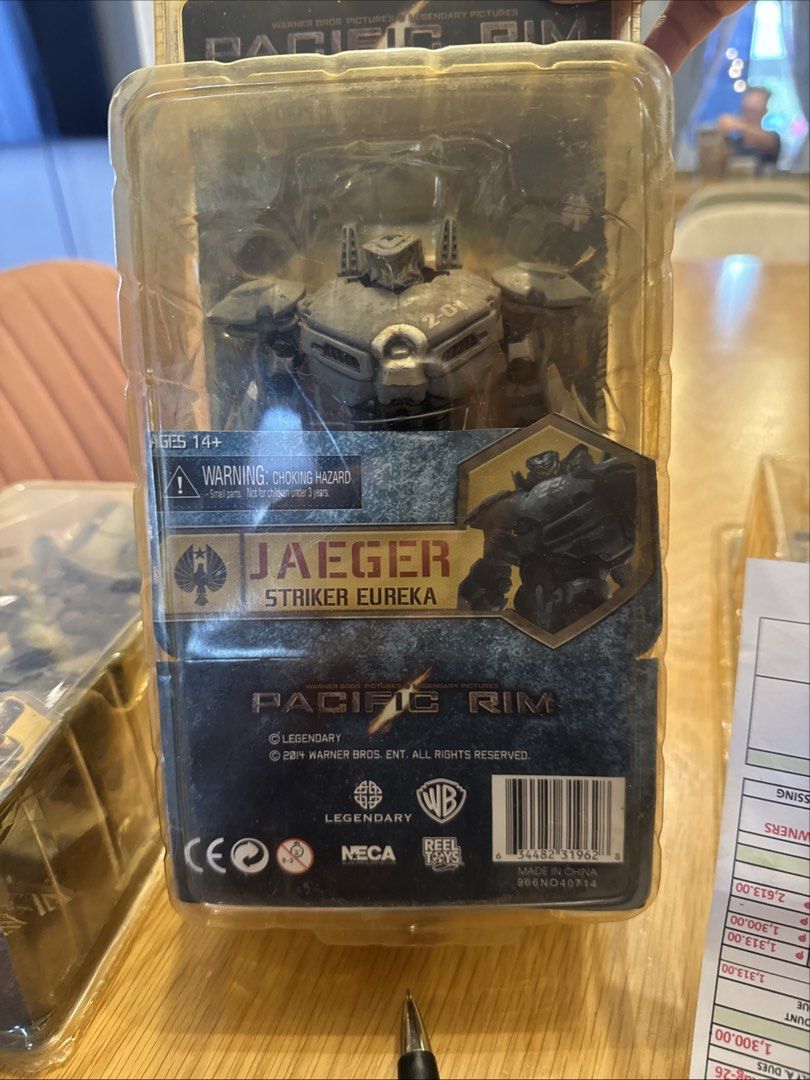 Pacific Rim Jaeger Striker Eureka Action Figure NECA (Category: Figurines & Statues) located in Calamba. Submitted by astro.moon (Listing ID 1459728806, Image 1). Description: - NECA Striker Eureka Jaeger action figure - Pacific Rim movie collectible - Model: 2-01 - Brand: Reel Toys - Condition: Brand new, opened packaging - Recommended age: 14+ - Ideal for fans of the Pacific Rim movie.