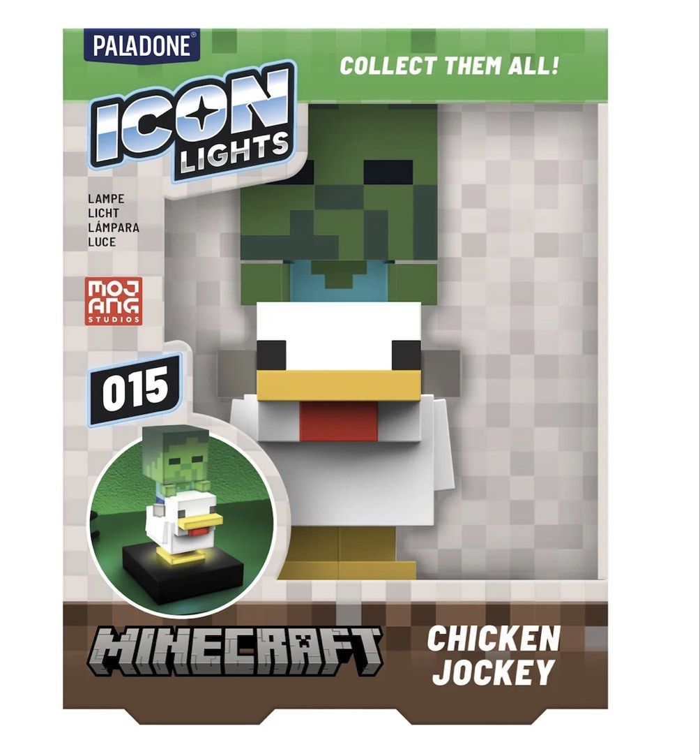 Paladone Minecraft Chicken Jockey Icon Light (Category: Character Goods) located in Quezon City. Submitted by clostitchotaku100 (Listing ID 1459748765, Image 2). Description: .