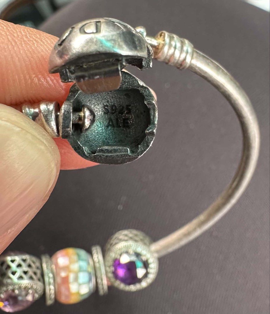 Pandora Bangle with 5 Charms & 5-Stone Silver Ring Size 6.5 (Category: Bracelets) located in Imus. Submitted by solenescart (Listing ID 1459535215, Image 2). Description: ‼️NOTE: > Pandora Bangle with 5 Charms with Box > 5-Stone Silver Ring Size 6.5 > Sold as BUNDLE ONLY > Good condition, need linis lang po. RFS: - Di na nagagamit :) MOD: J&T / LALAMOVE MOP: BDO bank transfer / GCASH SELLER’s LOC: Buhay na Tubig, Imus, Cavite.