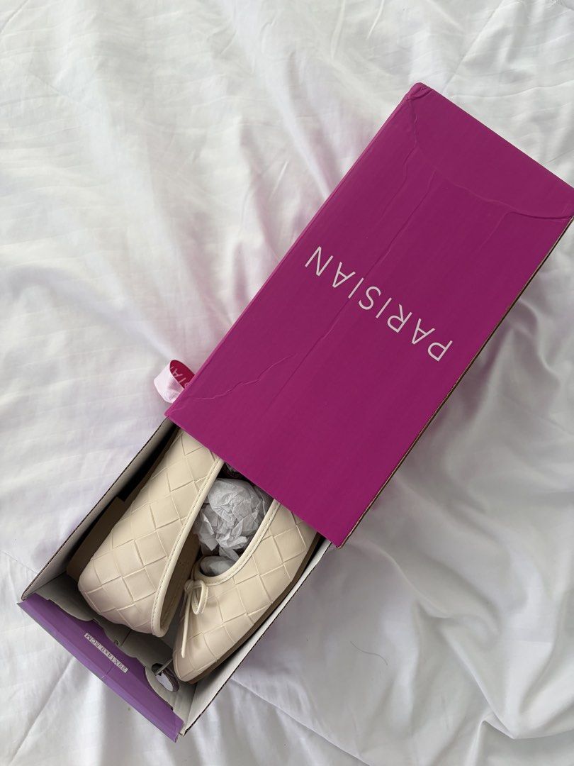 PARISIAN Woven Strap Mary Jane Flats (Category: Flats & Sandals) located in Manila. Submitted by ugcmeech (Listing ID 1459757319, Image 3). Description: - Brand new Parisian woven flats - Features a strap and buckle closure - Comes in original Parisian box - Super cute and versatile design - Perfect for dressing up or down - Never worn.