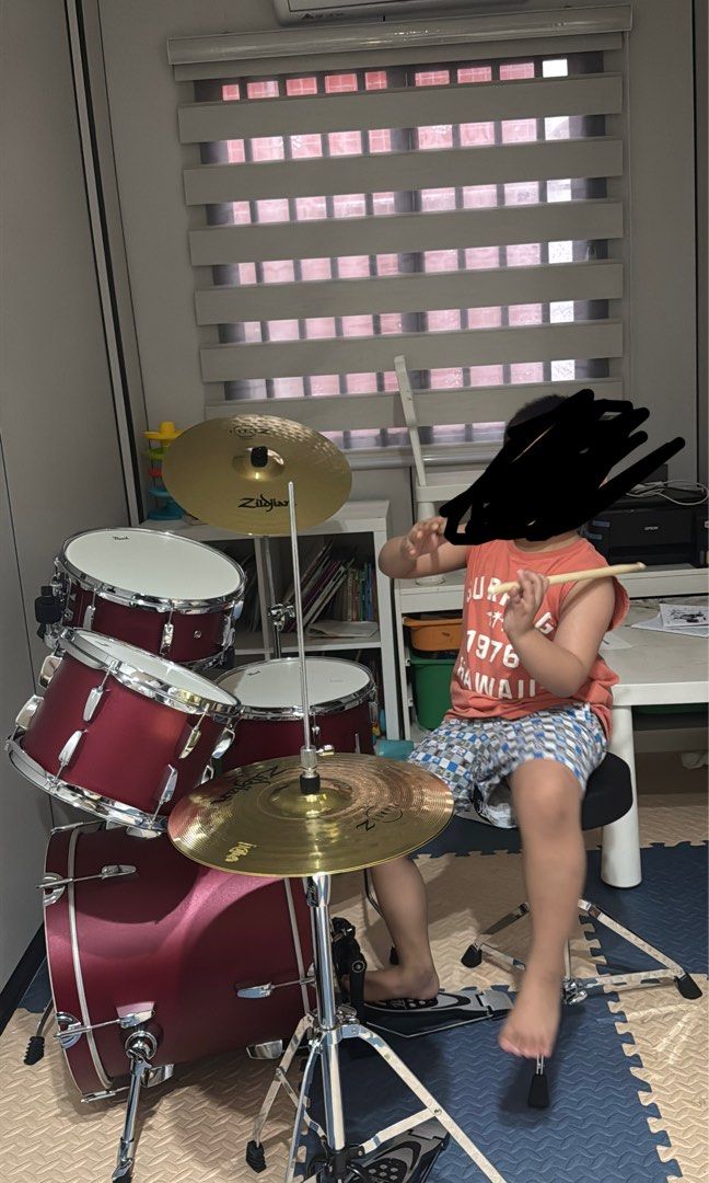 Pearl midtown deum set 4pc with 2 cymbals drum stool (Category: Other Audio Equipment) located in Manila. Submitted by donyadii (Listing ID 1459758102, Image 2). Description: Just bought on August 16 2026 at Salonga Ali Mall for 40k. rfs: My child is not ready ;( .