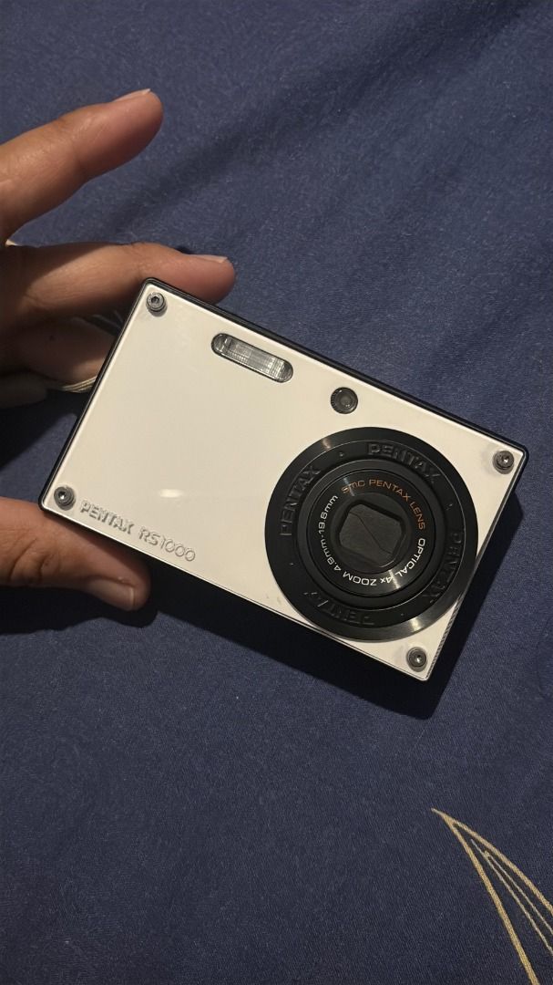 Pentax Optio RS1000 Digital Camera (Category: Cameras) located in Quezon City. Submitted by matchaela16 (Listing ID 1459860724, Image 1). Description: FS: PENTAX Optio RS 1000 — ₱5,500 ——————FREE SHIPPING—————— - zoom: 4x optical zoom - megapixels: 14.1 Mp - lcd: 3-inch, no signs of damage - front: clear acrylic on white - flash: working, no long-press red light though - lens: no delay - tested - all buttons work effectively - clear quality photo