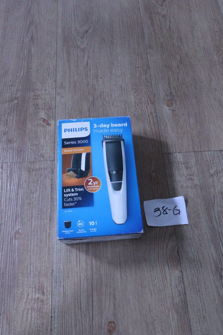 Philips Series 3000 Beard Trimmer (Category: Men's Grooming) located in Quezon City. Submitted by lzn_jrsh (Listing ID 1459895498, Image 2). Description: FOR SALE: Philips Series 3000 Beard Trimmer Selling Price: ₱2,000 Original Price: ₱2,990 Condition: Slightly lang na used and well-maintained. Works perfectly and is in excellent condition. Save almost ₱1,000 compared to buying brand new! 📩 Send me a message if you’re interested or have any que