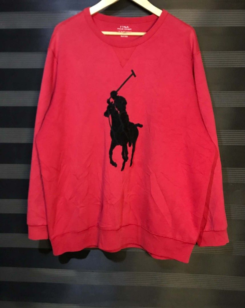 Polo Ralph Lauren 90s Regular Crewneck Sweaters (Category: Coats, Jackets and Outerwear) located in Caloocan City. Submitted by anthriftdepot (Listing ID 1459765978, Image 1). Description: Dimes 30x27 (XL on tag) Best fit 2xl Good condition Color rate 9.5 /10 Pinhole issue Check photo for reference.