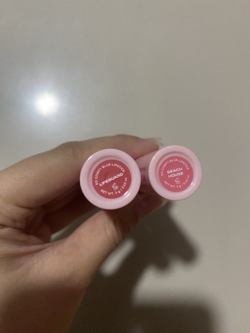 Popique Blur Lipstick (Category: Makeup) located in Las Pinas. Submitted by declutteredna (Listing ID 1459849674, Image 2). Description: 100 each swatched only Gcash | jnt & lalamove.