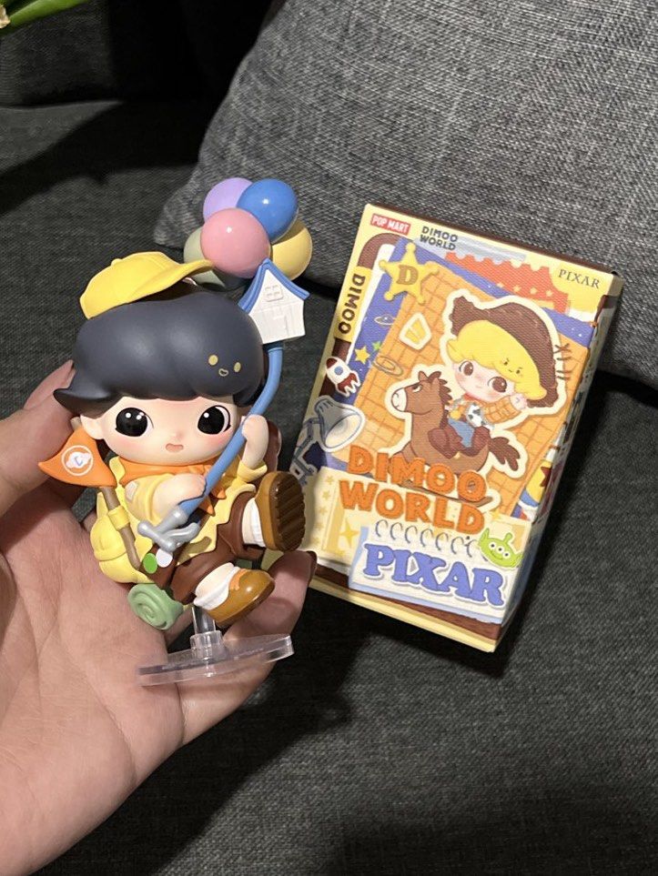Popmart Dimoo World Pixar (Russell) (Category: Designer & Blind Box Toys) located in Paranaque City. Submitted by prelovedbyshi_ (Listing ID 1459846217, Image 1). Description: DIMOO AS RUSSELL - unsealed - opened from the bottom box ₱600 MOD: J&T or Lalamove MOP: GCash or Bank Transfer 📍Parañaque City.