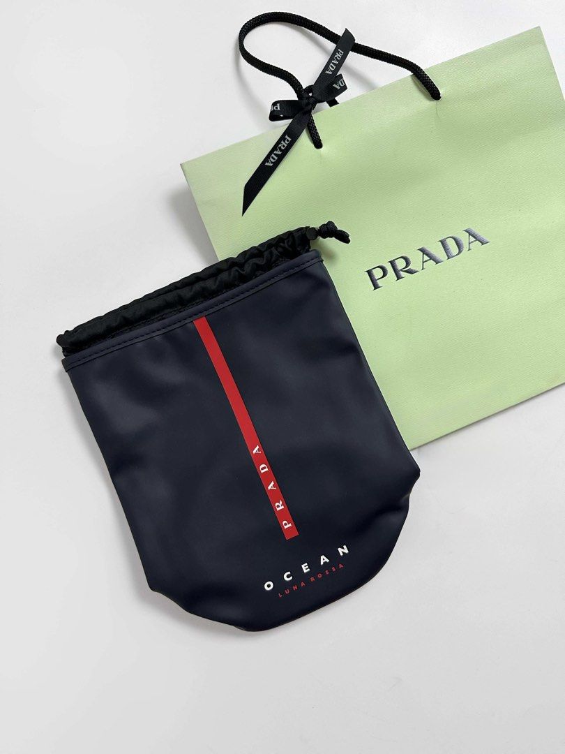 PRA•DA Beauty Luna Rossa Ocean Drawstring Pouch (Category: Luxury Accessories) located in Santa Maria. Submitted by loveluxuryph (Listing ID 1459746839, Image 2). Description: Ready to ship! 🚚 PRA•DA Beauty Luna Rossa Ocean Drawstring Pouch ₱3,500 only!!! Guaranteed authentic 💯 Brand new, comes w/a paperbag 🛍️ Perfect pang gifting or personal use 🎁.