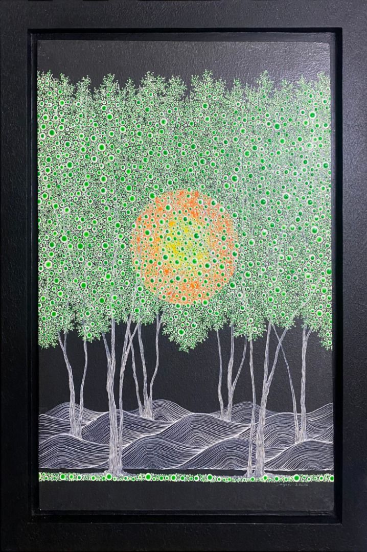 ProsperiTree Luminescene - Ian Maigan (Category: Art & Prints) located in Taguig. Submitted by drybrushgallery (Listing ID 1459709612, Image 2). Description: ProsperiTree Luminescene Ian Maigan, 2026 Acrylic on Canvas Artwork Dimension: 23.6" x 18.7" with Certificate of Authenticity PM FOR INQUIRY 0917 565 2917.