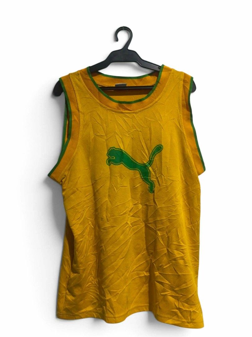 Puma sando (Category: Activewear) located in Vinzons. Submitted by kspabico07187 (Listing ID 1459843348, Image 1). Description: Verygood condition No crack print L-27.5 W-19.5 Need wash fresh from bale.