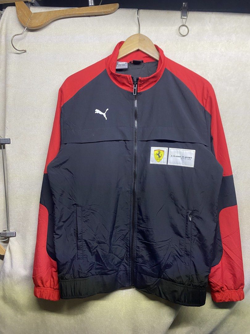 Puma x Ferrari Windbreaker (Category: Activewear) located in Valenzuela. Submitted by rektasource.ph (Listing ID 1459809378, Image 2). Description: Puma x Ferrari Windbreaker Armpit to armpit: 22 Length: 28 Good as new condition No issue.