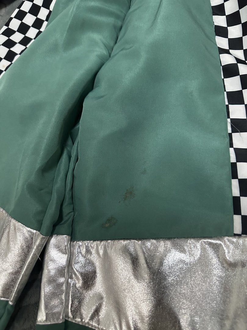 Racing Costume for kids (Category: Babies & Kids Fashion) located in Caloocan City. Submitted by fabs_preloved01 (Listing ID 1459787722, Image 3). Description: Once used - free cap. Little stain on the keg part and in cap. .