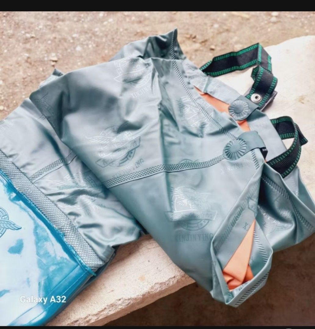 Rain boots fishing pants 80cm (Category: Jumpsuits) located in Manila. Submitted by jashopp (Listing ID 1459705182, Image 3). Description: brand new ‼️ same day delivery via lalamove shoulder buyer DF cod / gcash payment ✅ location: binondo manila.