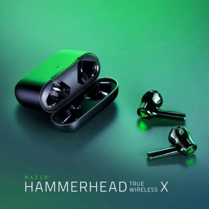 Razer Hammerhead True Wireless X Earbuds (Category: Earphones) located in Angeles City. Submitted by twinklee.555 (Listing ID 1459727501, Image 1). Description: -rfs: earbuds not working properly, need new batteries (cheap to buy online). My loss your gain. -willing to negotiate.