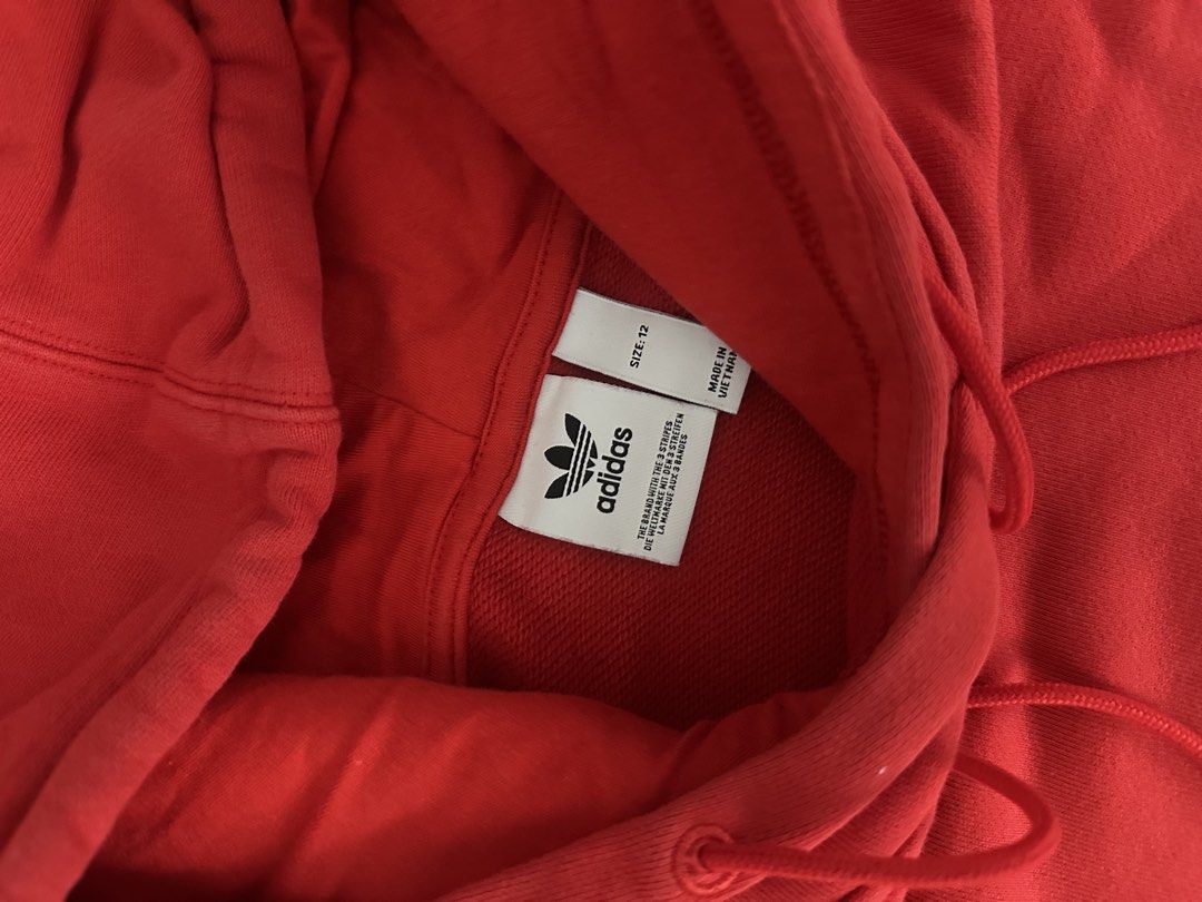 Red Adidas Cropped Hoodie (Category: Coats, Jackets and Outerwear) located in Quezon City. Submitted by tangled8 (Listing ID 1459745878, Image 3). Description: .