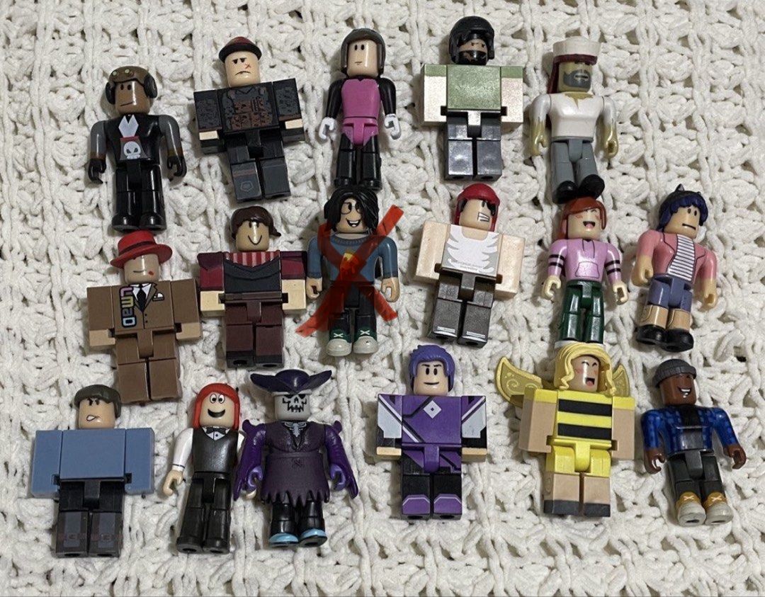 Roblox Action Figures Lot - Various Characters (Category: Figurines & Statues) located in Pasig City. Submitted by seanymph2026 (Listing ID 1451569816, Image 1). Description: - TAKE ALL for ₱2250 - ₱150 each figure - Collection of Roblox action figures - Features a variety of characters - Figures are posed and standing - Made of durable plastic - Articulated for dynamic display - Unique pieces for any Roblox fan or collector - Ready for a new hom