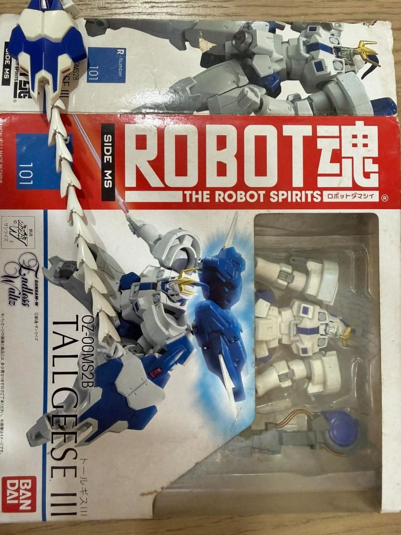 Robot Damashii Spirits Tallgeese III (Category: Gundam & Model Kits) located in Manila. Submitted by svencheng123 (Listing ID 1459712875, Image 1). Description: Robot Damashii Spirits Tallgeese III missing Whiptail Box condition bad.