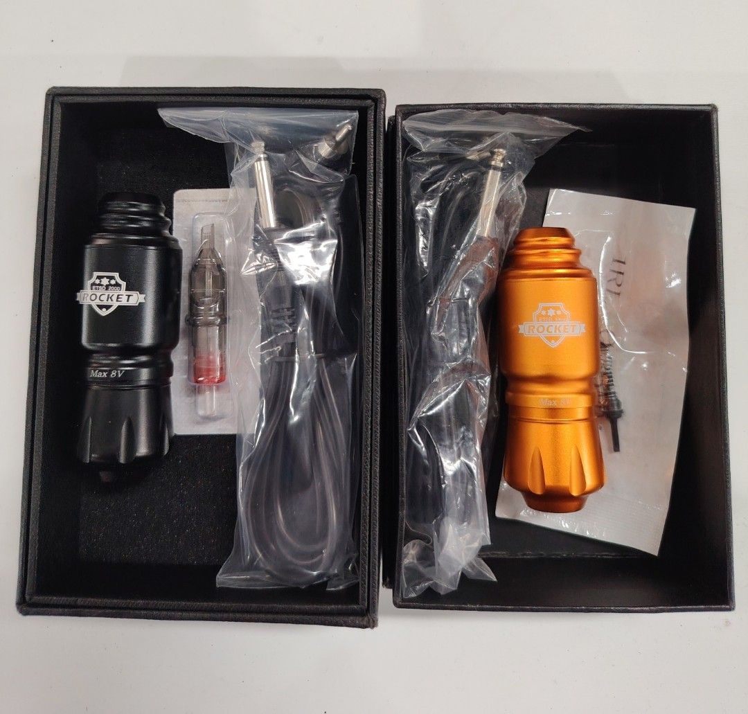 Rocket Tattoo Machine Pen Only (Category: Stationery & School Supplies) located in Manila. Submitted by rollysuela09206 (Listing ID 1459711802, Image 2). Description: - Rocket tattoo machine pens Only - Colors: Black, Orange, Silver, Blue - Includesd RCA Cable - All items in original packaging - Ideal for professional tattoo artists seeking reliable equipment.