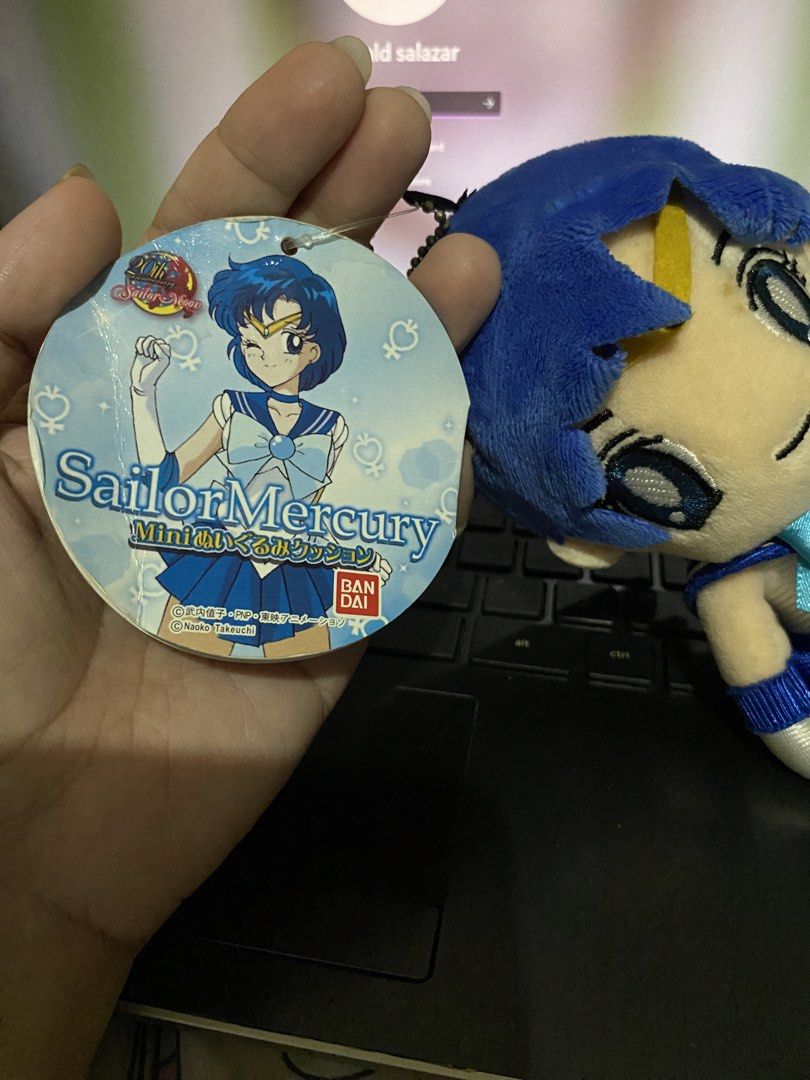 Sailor Mercury Mini Plush Keychain Bandai (Category: Plushies & Soft Toys) located in Caloocan City. Submitted by izzyjelly (Listing ID 1459785559, Image 2). Description: - Cute Sailor Mercury mini plush keychain - Authentic Bandai product - Original tag attached - Small, collectible size - Ideal for Sailor Moon fans and collectors.