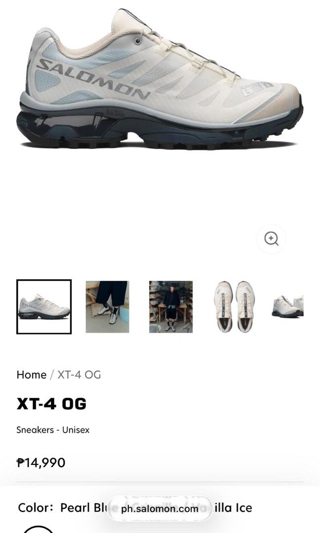 (BRAND NEW, RUSH) Salomon XT-4 OG (Category: Sneakers) located in San Pedro. Submitted by annasant.s (Listing ID 1459837595, Image 1). Description: NEVER WORN (RUSH) RFS: Wrong size Bought in Japan, no box included Size: US Women's 8.5.