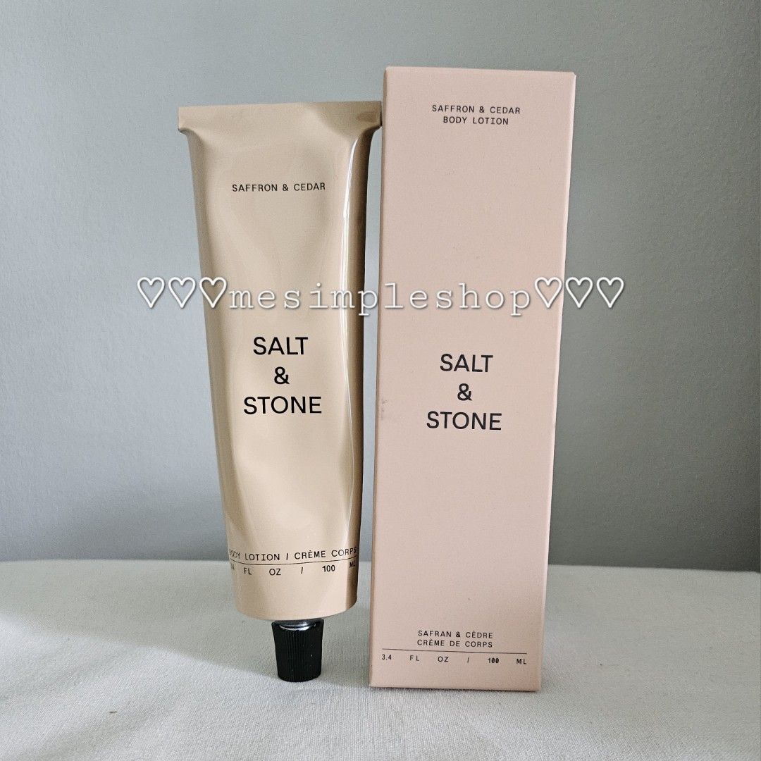 Salt & Stone Deodorants & Body Cream/Lotion (Category: Body Care) located in Taguig. Submitted by mesimpleshop (Listing ID 1459760028, Image 3). Description: - Full Size Deodorants P1390 each Santal & Vetiver Bergamot & Hinoki Neroli & Basil Black Rose & Oud Lily & Yuzu P1490 - Saffron & Cedar Body Cream P2800 - Saffron & Cedar Body Lotion P1390 -Mini Size Deodroants P850 each -3 pc deo set P2100 -4 pc deo set P2800.