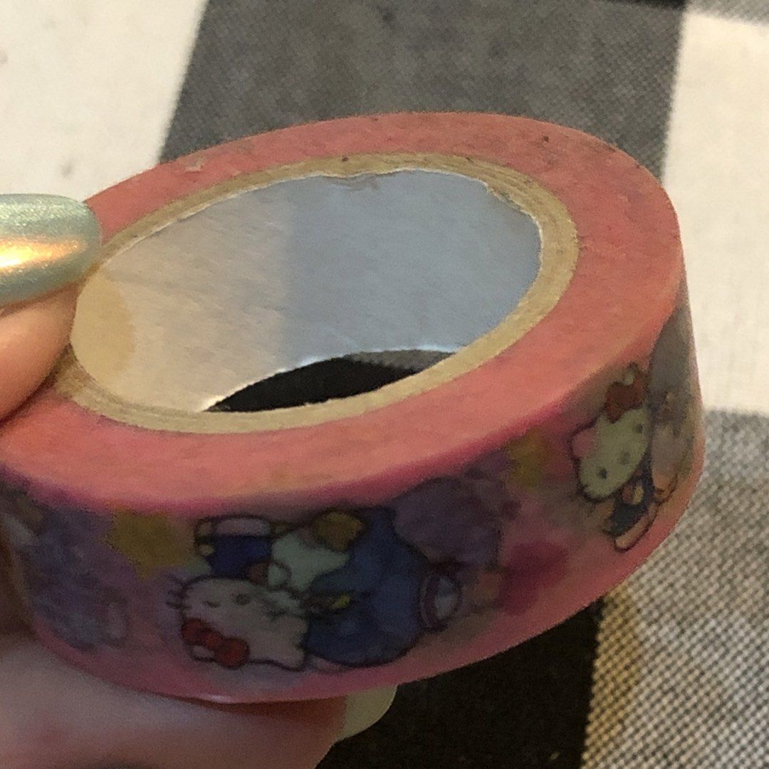 Sanrio Hello Kitty Decorative Tape Scrapbooking (Category: Other Stationery & Craft) located in Quezon City. Submitted by kitsune.treasures (Listing ID 1459837423, Image 1). Description: *First to pay policy! *1 day reservation only. Failure to pay on time, auto cancel. 📍Quezon City * MOD: J&T | Lalamove * MOP: GCASH | BPI 📦ON HAND AND READY TO SHIP! CONDITION: WHAT YOU SEE IS WHAT YOU GET. Dimensions: Kindly check the photos for the actual mea