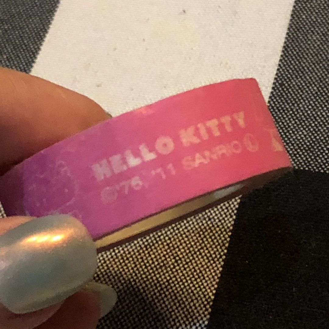Sanrio Hello Kitty Scrapbooking Decorative Tape (Category: Other Stationery & Craft) located in Quezon City. Submitted by kitsune.treasures (Listing ID 1459837244, Image 1). Description: *First to pay policy! *1 day reservation only. Failure to pay on time, auto cancel. 📍Quezon City * MOD: J&T | Lalamove * MOP: GCASH | BPI 📦ON HAND AND READY TO SHIP! CONDITION: WHAT YOU SEE IS WHAT YOU GET. Dimensions: Kindly check the photos for the actual mea