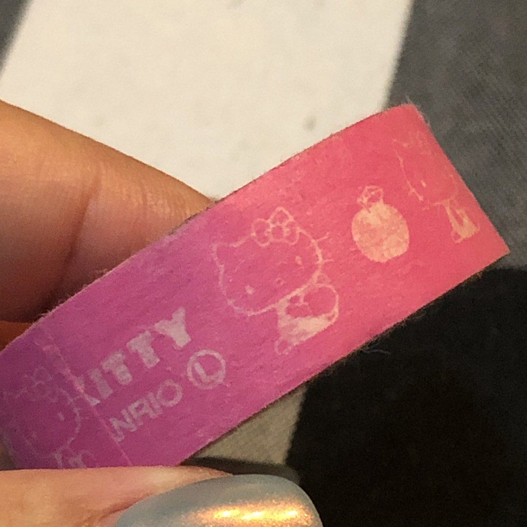Sanrio Hello Kitty Scrapbooking Decorative Tape (Category: Other Stationery & Craft) located in Quezon City. Submitted by kitsune.treasures (Listing ID 1459837244, Image 2). Description: *First to pay policy! *1 day reservation only. Failure to pay on time, auto cancel. 📍Quezon City * MOD: J&T | Lalamove * MOP: GCASH | BPI 📦ON HAND AND READY TO SHIP! CONDITION: WHAT YOU SEE IS WHAT YOU GET. Dimensions: Kindly check the photos for the actual mea