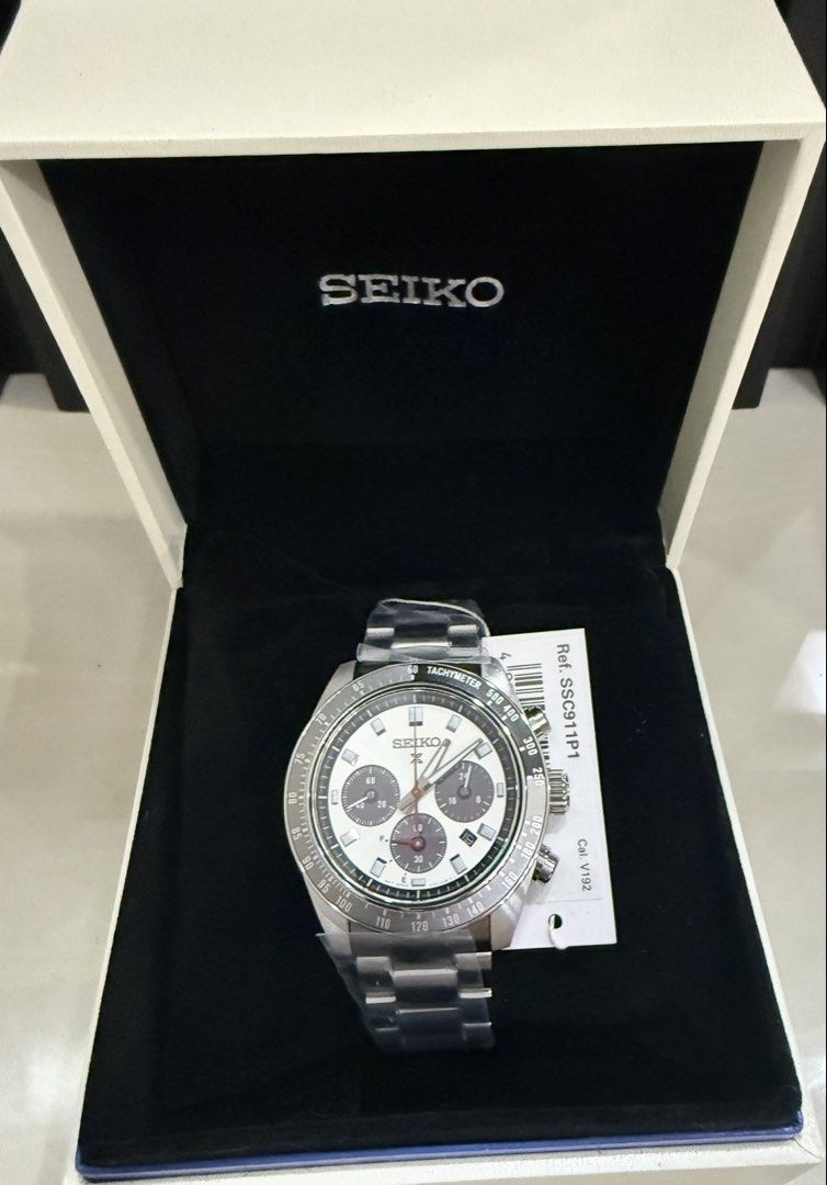 Seiko Prospex SSC911 “Panda Version 2” (Category: Men's Watches) located in Las Pinas. Submitted by watchdistrictph (Listing ID 1459860945, Image 2). Description: •Brand new •Original / Authentic •Complete with hang tag, guarantee booklet/card and box •3-year warranty 📌Payment Methods: Credit Cards, Bank Transfers BPI, BDO, GCASH 📌Shipping: LBC -COD/COP, Lalamove/Grab within MM 📌Meet up: SM Southmall, ATC, Festival Mall, Evia Mall, Bacoor Blvd
