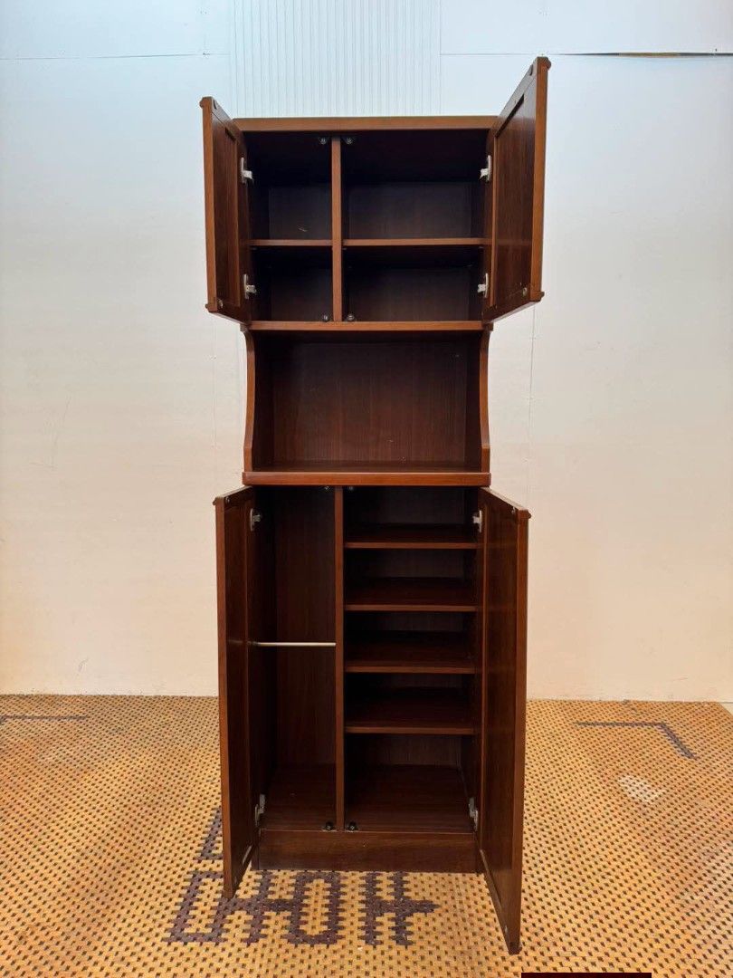 Shoe Cabinet (Category: Shelves, Cabinets & Racks) located in Meycauayan. Submitted by marygracecasimiro (Listing ID 1459711551, Image 2). Description: Wooden Hallway Shoe Cabinet with Mirror Price: 11,900 L23 x W15 x H71 In good condition♥️.