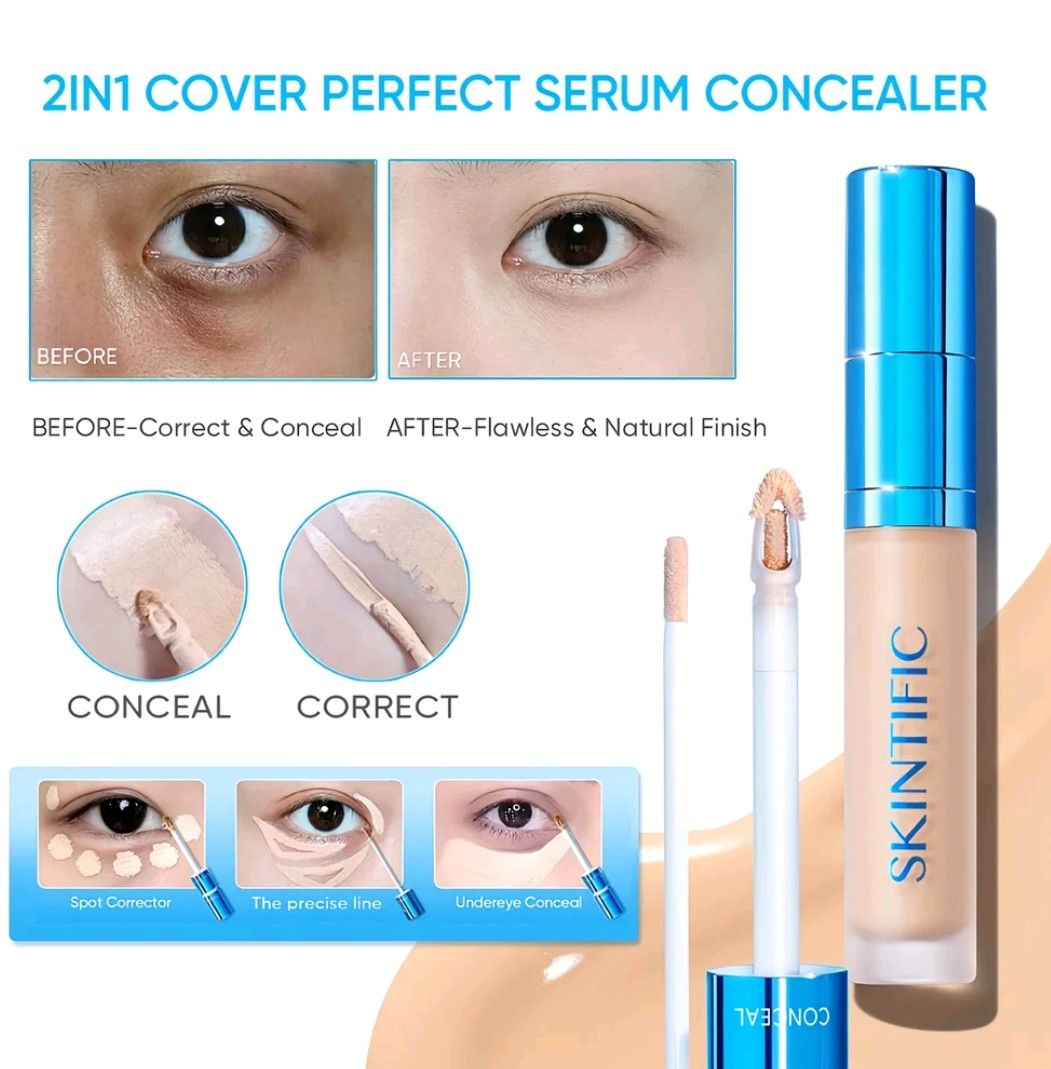 Skintific Dual Serum Concealer (Category: Makeup) located in Butuan. Submitted by rosefinds19 (Listing ID 1459725748, Image 2). Description: available shades: 00, 01, 02, 04 below srp makeups available 💯Authentic and brandnew have facebook group chat if interested to join. JUST DM.