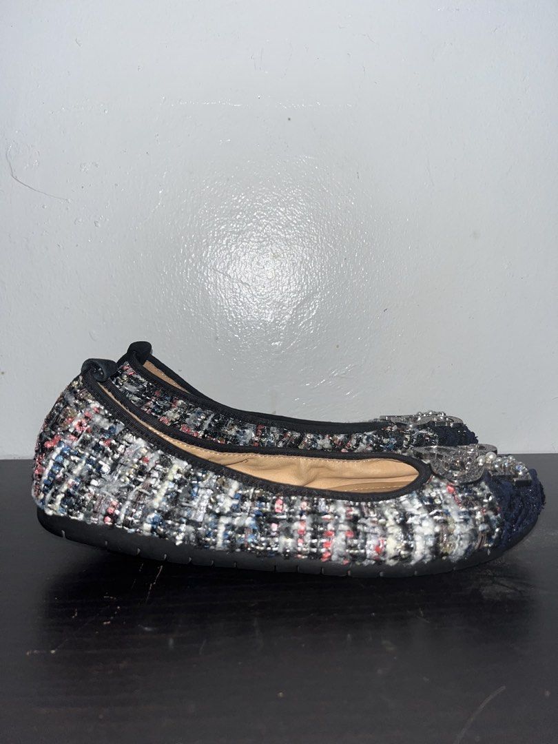 Staccato - Tweed - Ballet Flats (Category: Flats & Sandals) located in Taguig. Submitted by chicpicked (Listing ID 1459735264, Image 2). Description: Staccato - Tweed - Ballet Flats Fabric toe cap and rhinestone embellished decorative buckle on front Authentic Good as new No flaws Size 6 800 .