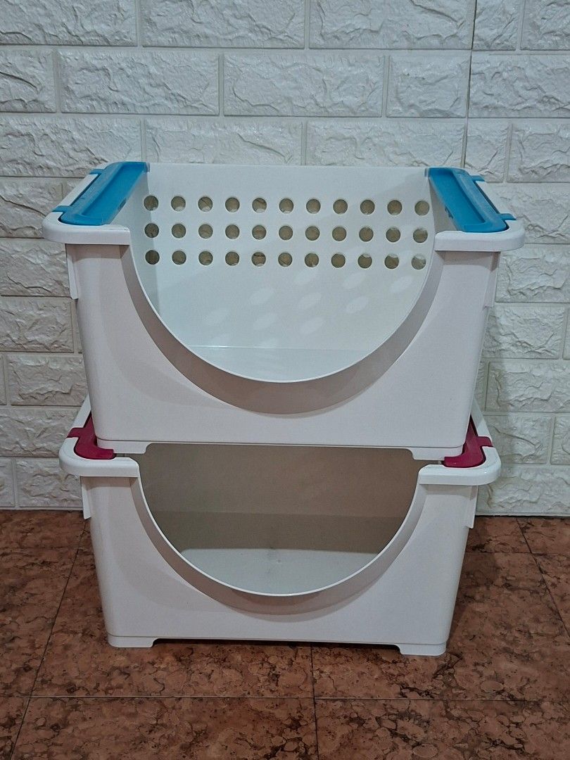 📦 Stackable Storage Bins – Set of 2 (Category: Storage Boxes & Baskets) located in Taguig. Submitted by authprelovedonlineshop1 (Listing ID 1459779489, Image 2). Description: ### 📦 Stackable Storage Bins – Set of 2 ✨ **Practical and space-saving storage solution!** - **Set of 2** - Stackable design - Easy to organize and store - Space-saving and perfect for maximizing storage - Neutral colors that blend easily with any space - Great for closets
