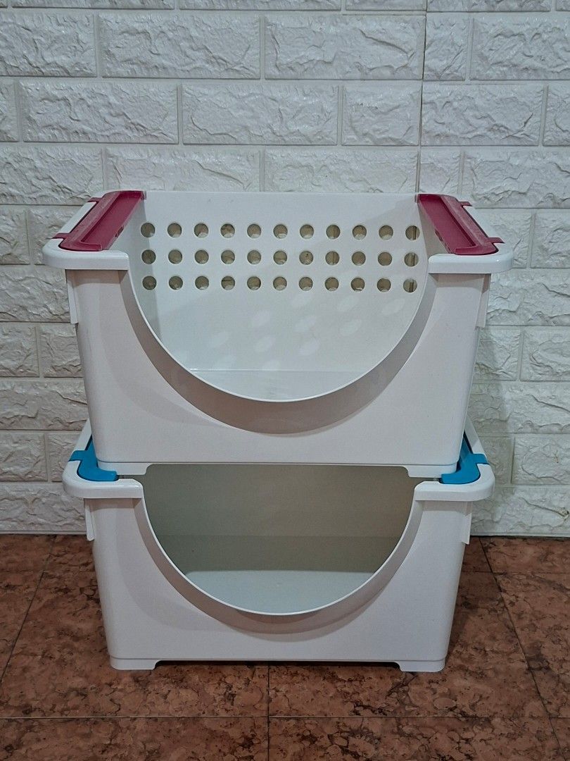 📦 Stackable Storage Bins – Set of 2 (Category: Storage Boxes & Baskets) located in Taguig. Submitted by authprelovedonlineshop1 (Listing ID 1459779489, Image 1). Description: ### 📦 Stackable Storage Bins – Set of 2 ✨ **Practical and space-saving storage solution!** - **Set of 2** - Stackable design - Easy to organize and store - Space-saving and perfect for maximizing storage - Neutral colors that blend easily with any space - Great for closets
